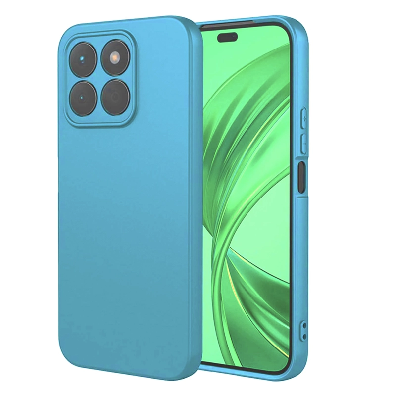 GENÉRICO CARCASA FUNDA COMPATIBLE CON HONOR X5B/X5B PLUS GOMA AZUL