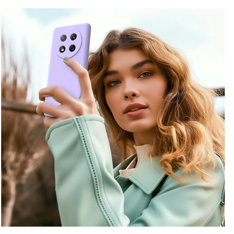 CARCASA FUNDA COMPATIBLE CON HONOR MAGIC 7 LITE GOMA LILA - 2