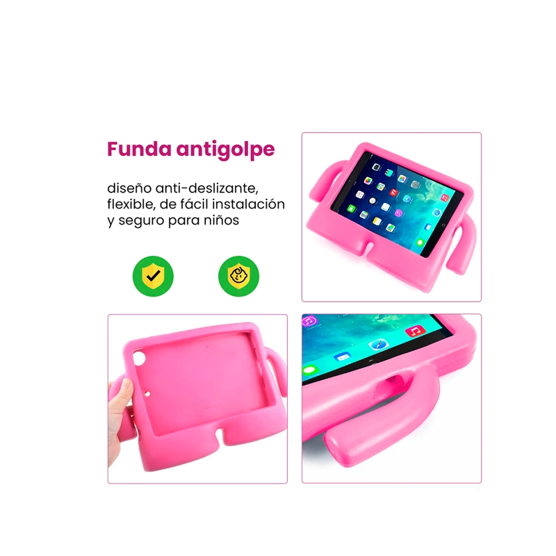 CARCASA NIÑOS ANTIGOLPES EV COMPATIBLE CON TAB  XIAOMI REDMI PAD SE 11 AZUL - 4