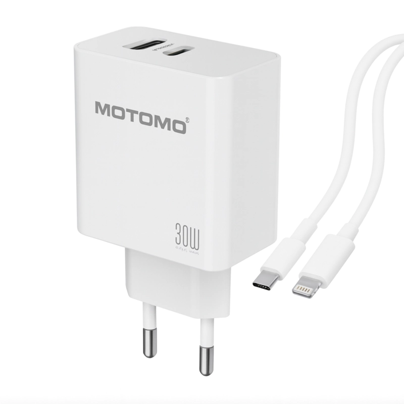 CARGADOR CARGA RAPIDA PD+QC 30W COMPATIBLE CON ENTRADA USB-C - 2