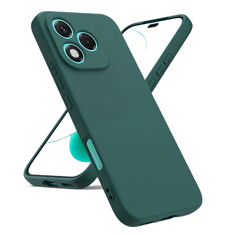 GENÉRICO CARCASA FUNDA COMPATIBLE CON HONOR 400 LITE GOMA VERDE