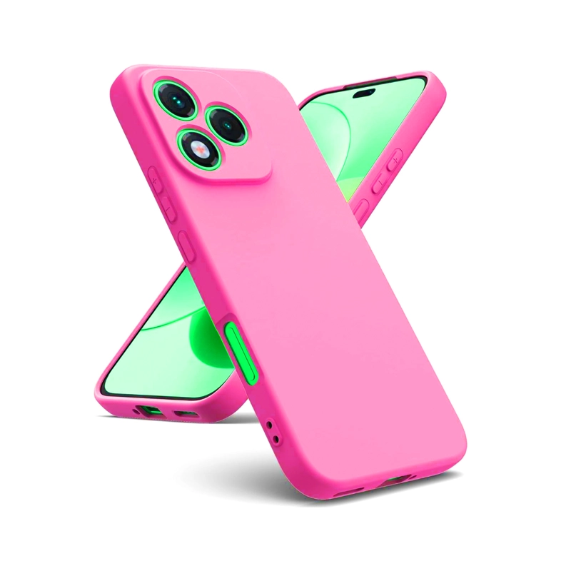 GENÉRICO CARCASA FUNDA COMPATIBLE CON HONOR 400 LITE GOMA FUCSIA