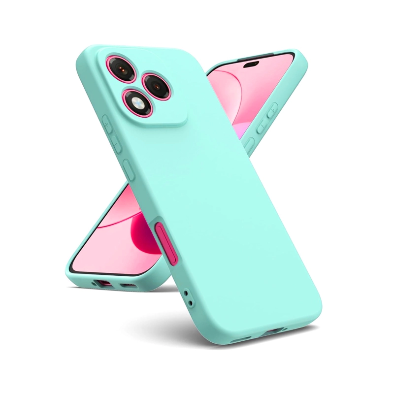 CARCASA FUNDA COMPATIBLE CON HONOR 400 LITE GOMA CELESTE - 1