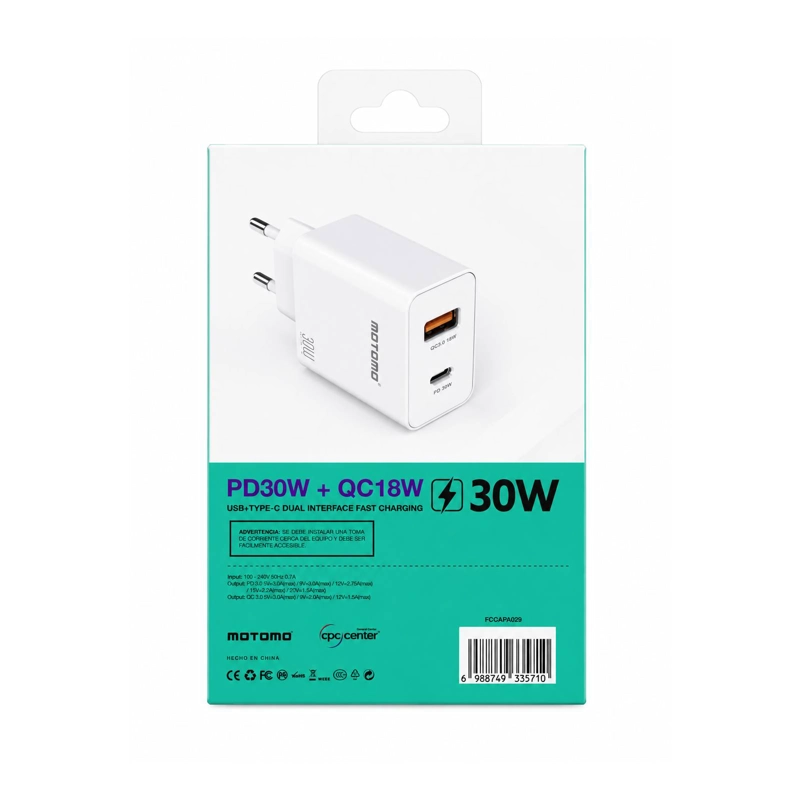 ADAPTADOR CARGA RAPIDA PD 30W - 4