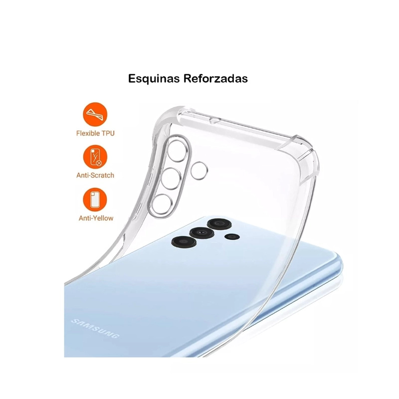 CARCASA ANTIGOLPES TRANSPARENTE PARA SAMSUNG A17 REFORZADO - 5