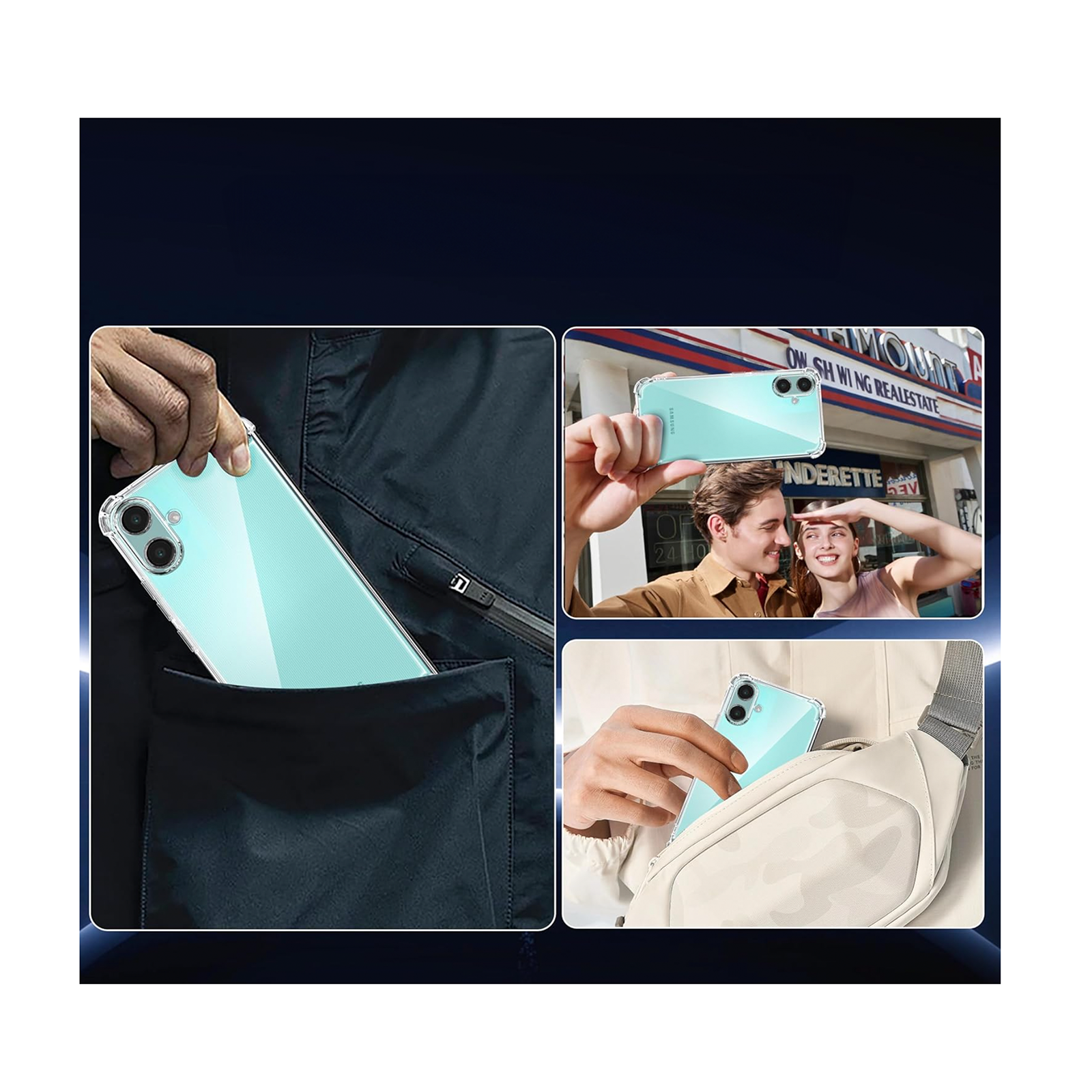 CARCASA ANTI GOLPES TRANSPARENTE PARA SAMSUNG A07 REFORZADO - 5