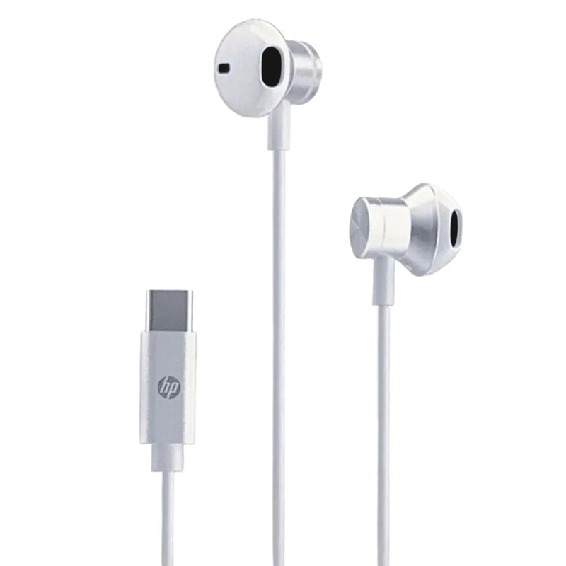 AUDIFONOS MANOS LIBRES HP CONECTOR PUERTO USB-C BLANCOS - 2