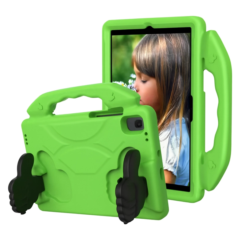 CARCASA NIÑO ANTIGOLPE COMPATIBLE CON TABLET SAMSUNG S10 FE 11' VERDE - 1