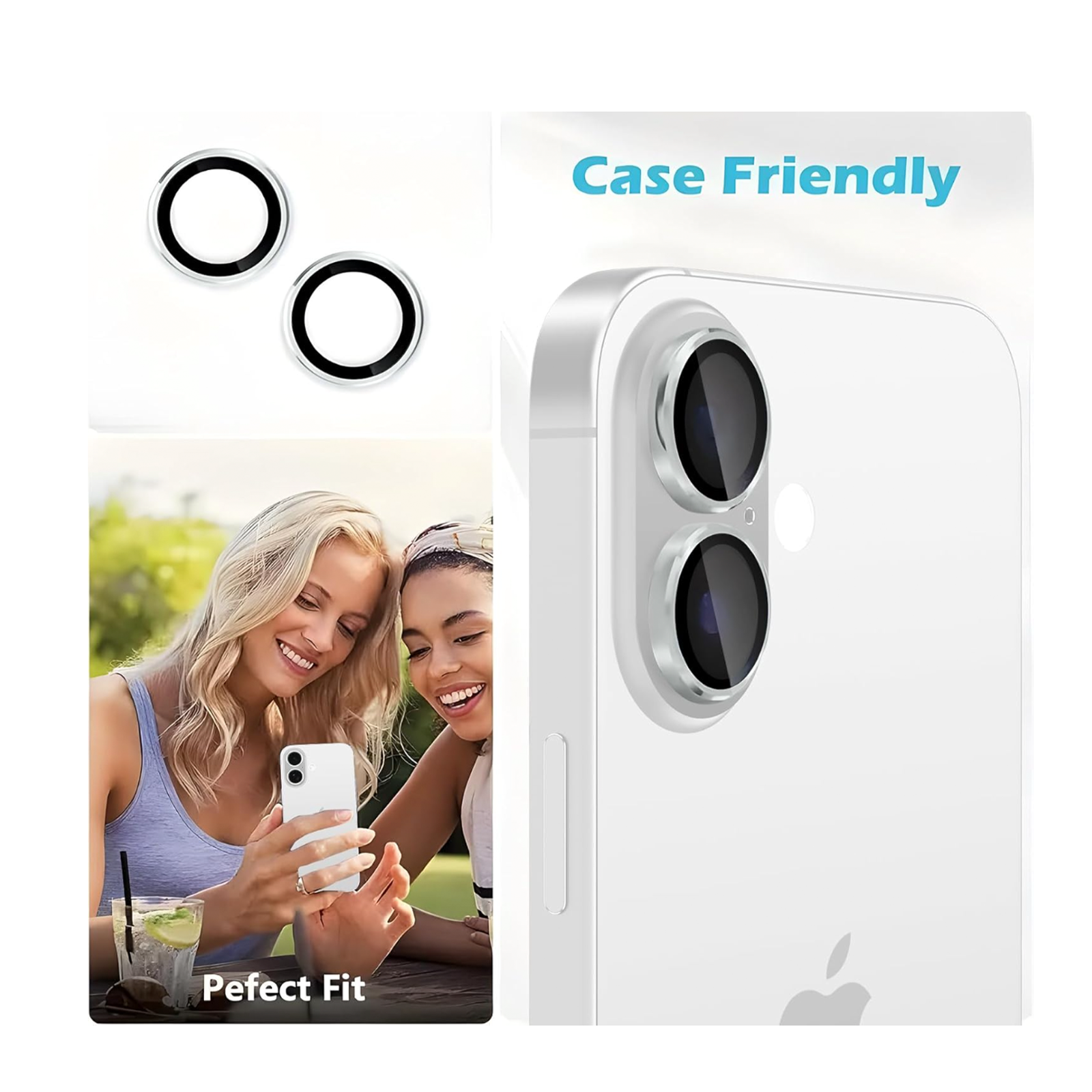 PROTECTOR DE LENTE METALIZADO PARA CAMARA DE IPHONE 17 - 3