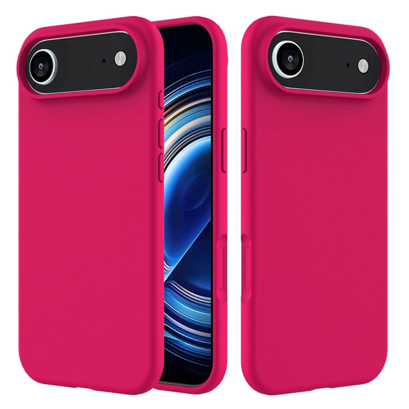 CARCASA GOMA LAMINA VIDRIO COMPATIBLE CON IPHONE 17 AIR FUCSIA - 2