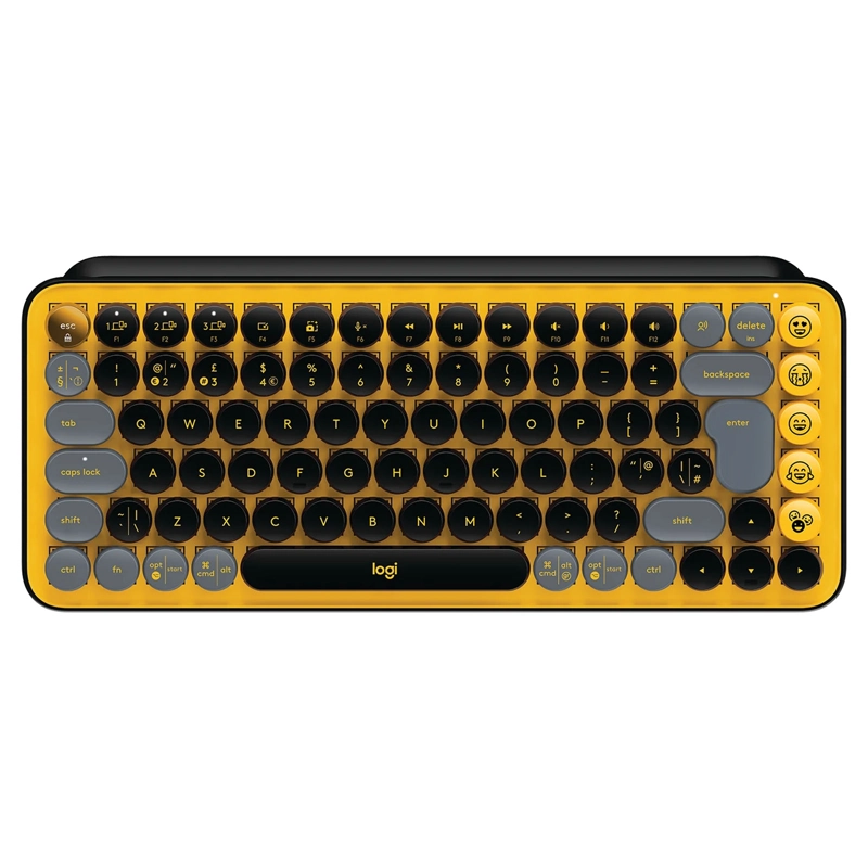 TECLADO MECANICO INALAMBRICO EMOJI LOGITECH POP KEY AMARILLO - 1