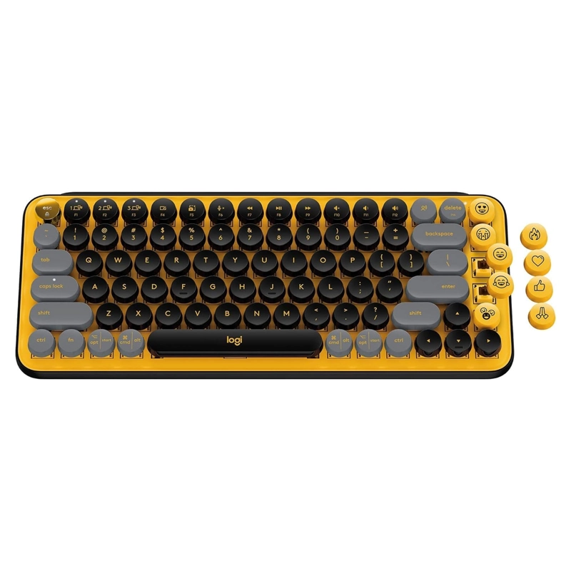 TECLADO MECANICO INALAMBRICO EMOJI LOGITECH POP KEY AMARILLO - 2