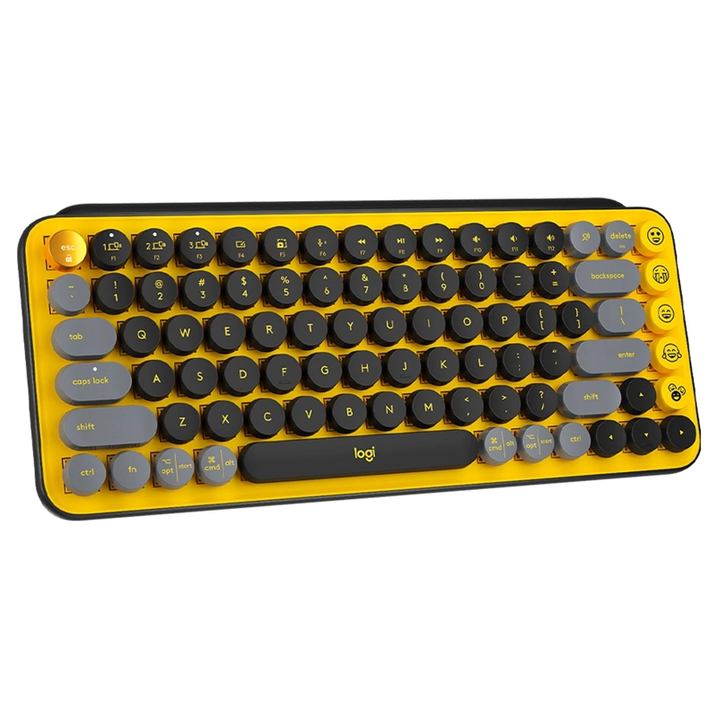 TECLADO MECANICO INALAMBRICO EMOJI LOGITECH POP KEY AMARILLO - 6