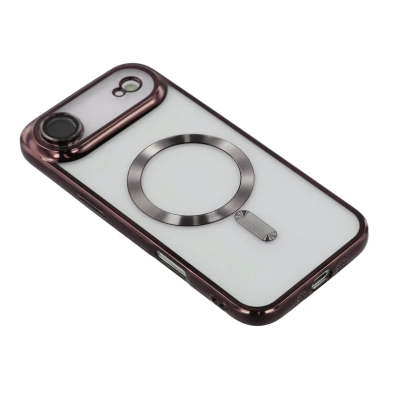 CARCASA PARA IPHONE 17 AIR BORDES COMPATIBLE CON MAGSAFE GOLD ROSE - 3
