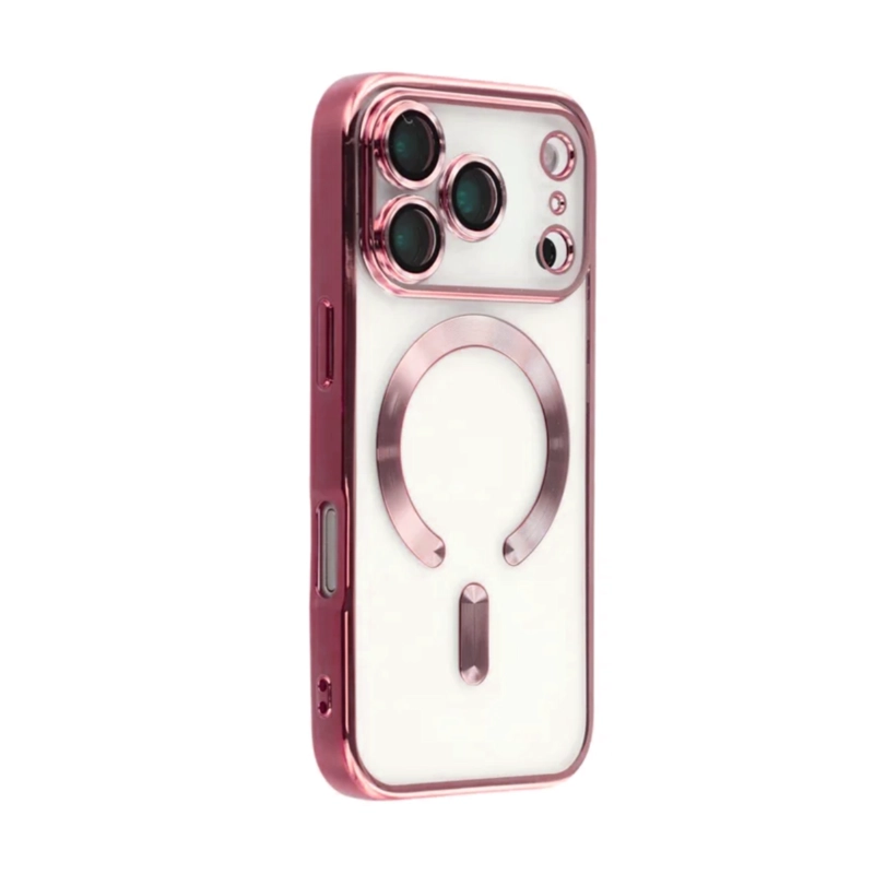CARCASA PARA IPHONE 17 PRO BORDES COMPATIBLE CON MAGSAFE GOLD ROSE - 4