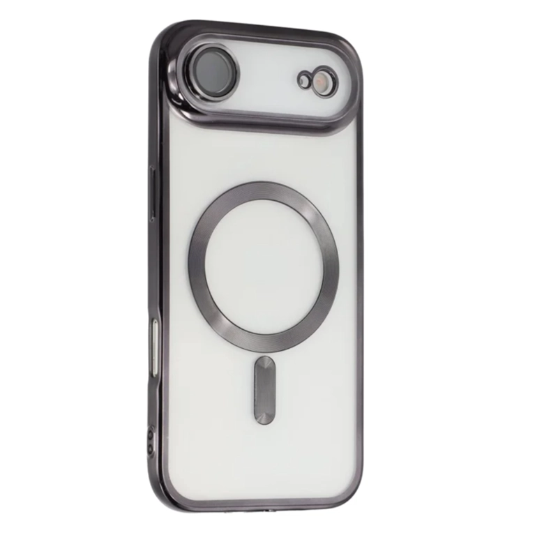 CARCASA PARA IPHONE 17 AIR BORDES COMPATIBLE CON MAGSAFE NEGRO - 2