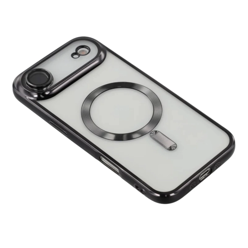 CARCASA PARA IPHONE 17 AIR BORDES COMPATIBLE CON MAGSAFE NEGRO - 3