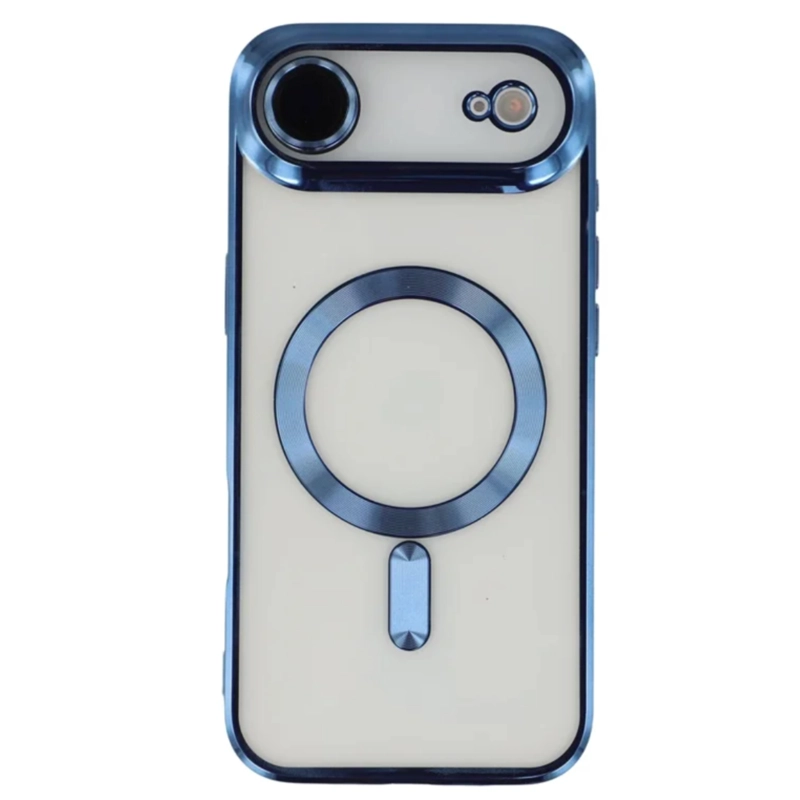 CARCASA PARA IPHONE 17 AIR BORDES COMPATIBLE CON MAGSAFE AZUL - 1