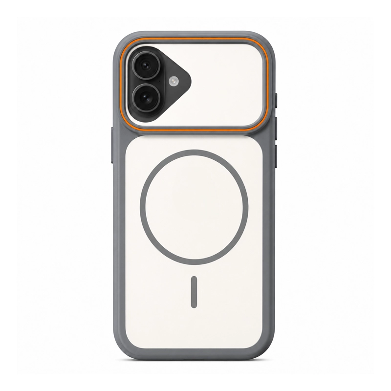 JOIGO CARCASA PARA IPHONE 17 BORDES COMPATIBLE CON MAGSAFE BLANCO