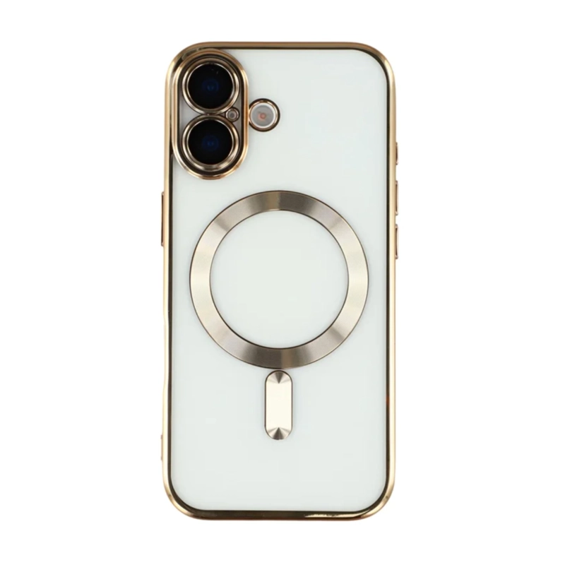 CARCASA COMPATIBLE CON IPHONE 17 BORDES MAGSAFE DORADO - 2
