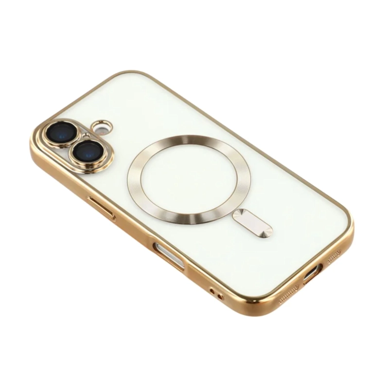 CARCASA COMPATIBLE CON IPHONE 17 BORDES MAGSAFE DORADO - 3