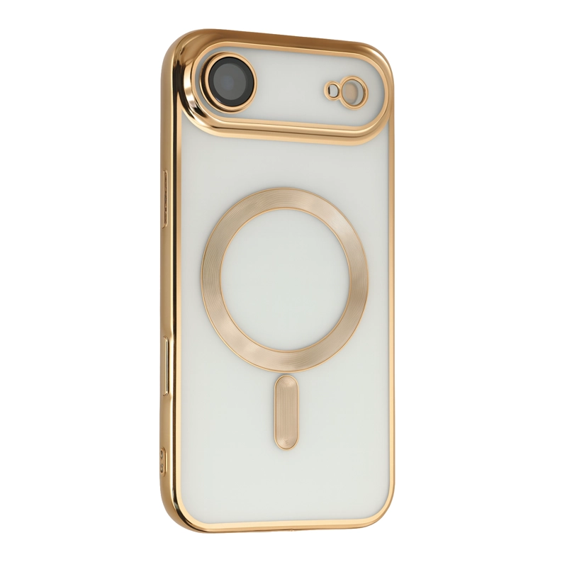 JOIGO CARCASA PARA IPHONE 17 AIR BORDES COMPATIBLE CON MAGSAFE DORADO