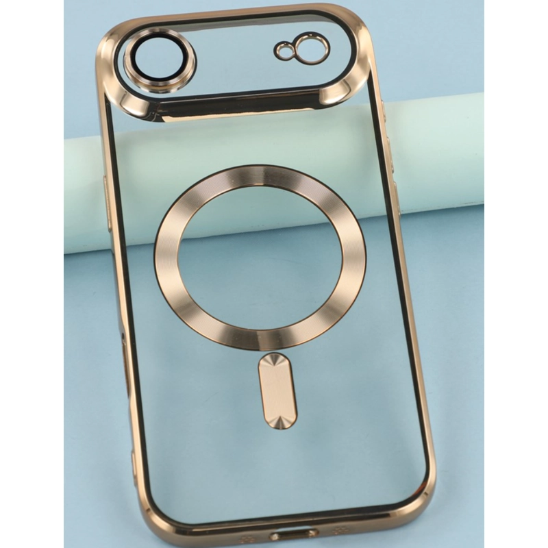CARCASA PARA IPHONE 17 AIR BORDES COMPATIBLE CON MAGSAFE DORADO - 4
