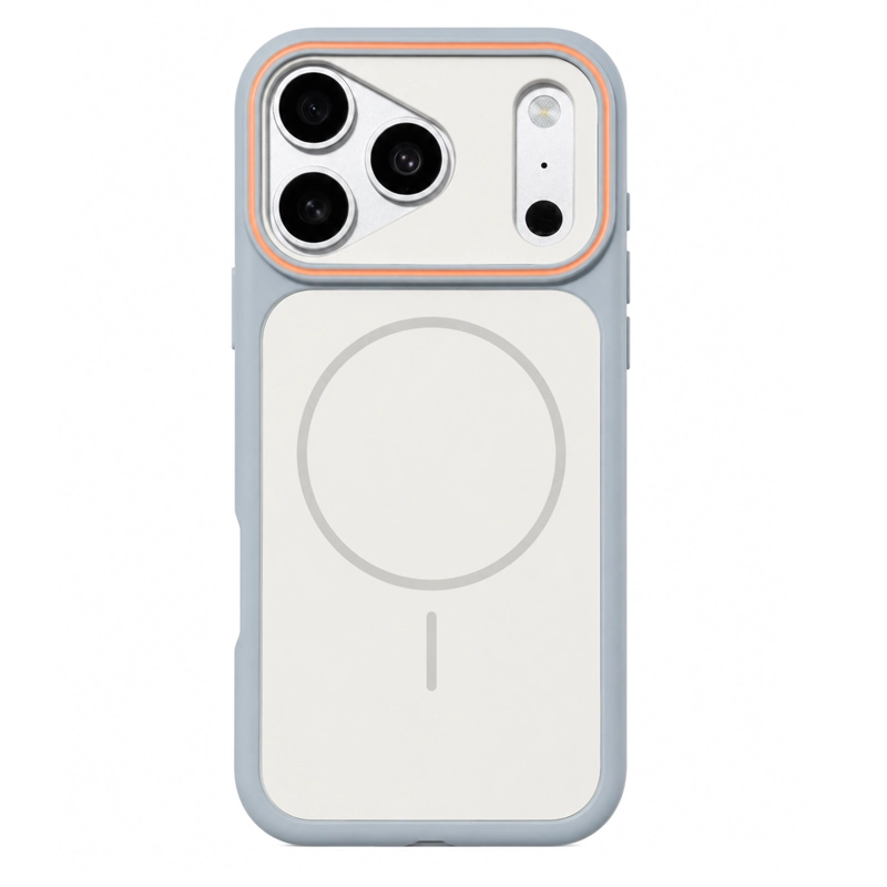 CARCASA PARA IPHONE 17 PRO MAX COMPATIBLE CON MAGSAFE BLANCO - 1