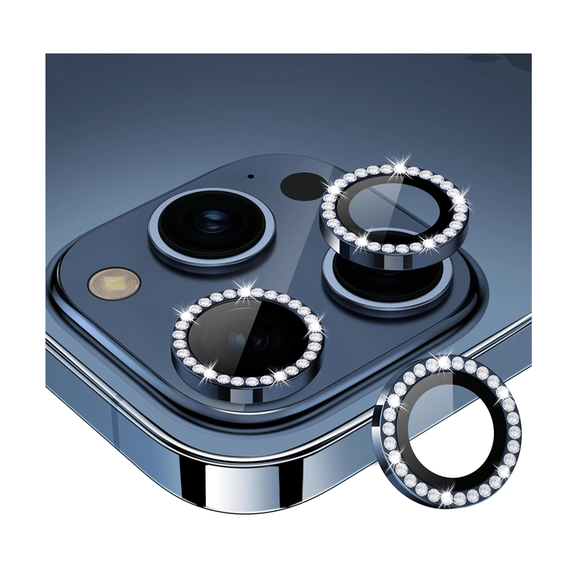 GENÉRICO LAMINA PROTECTORA CAMARA BRILLO PARA IPHONE 17 PRO MAX AZUL