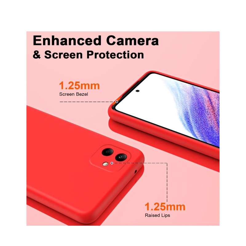 CARCASA COMPATIBLE CON SAMSUNG A05 GOMA ROSADO - 4