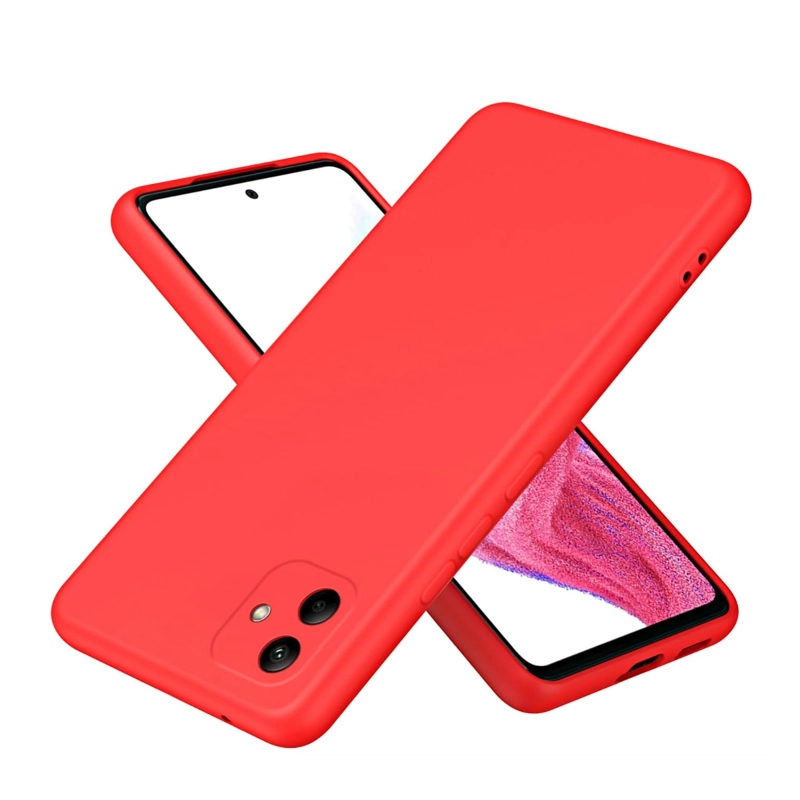 GENÉRICO CARCASA COMPATIBLE CON SAMSUNG A05 GOMA ROJO