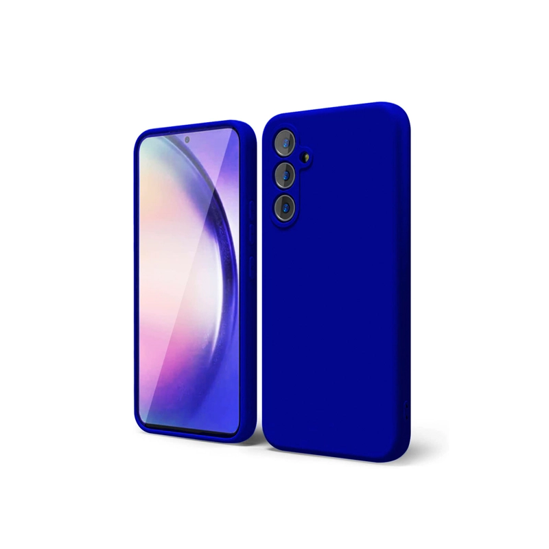 GENÉRICO CARCASA FUNDA COMPATIBLE CON SAMSUNG A25 GOMA AZUL