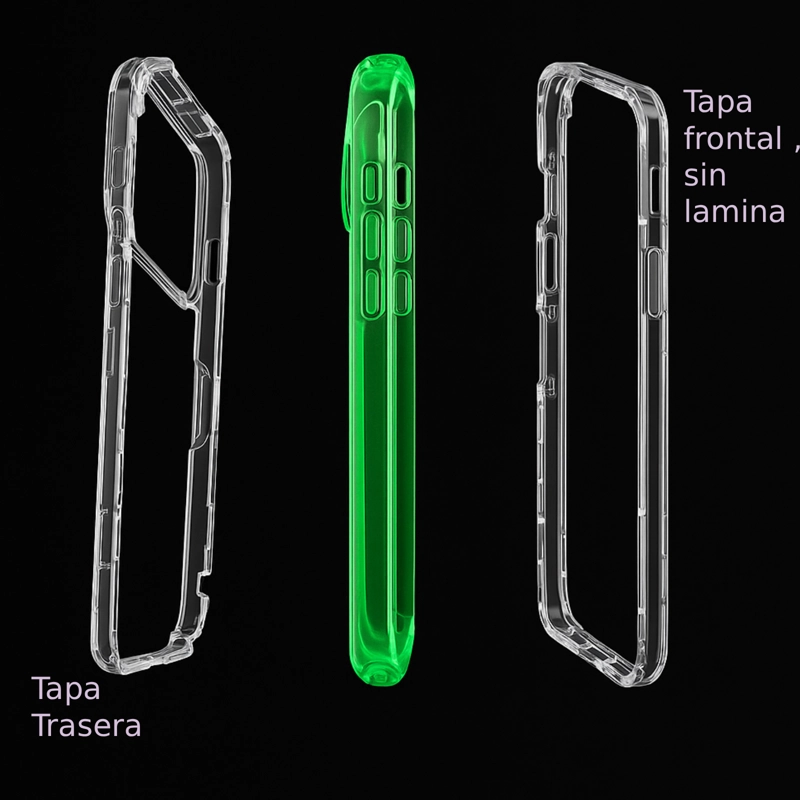 CARCASA ANTIGOLPES 360 PARA IPHONE 17 PRO MAX VERDE - 5