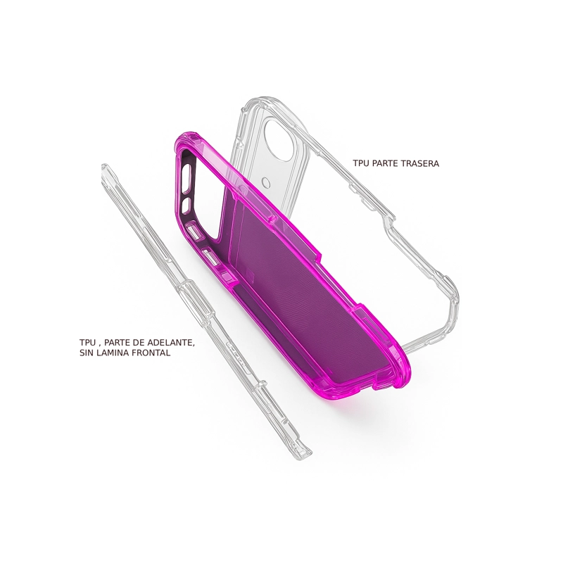 CARCASA ANTIGOLPES 360 PARA IPHONE 17 AZUL - 2