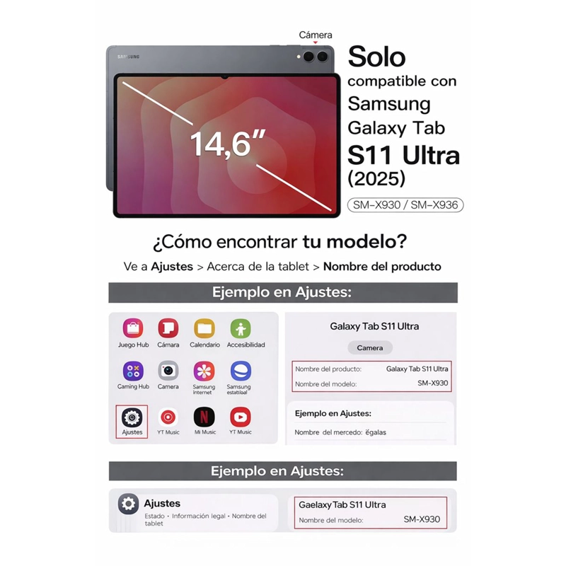 LAMINA HIDROGEL CLEAR COMPATIBLE CON TABLET SAMSUNG S11 ULTRA - 4
