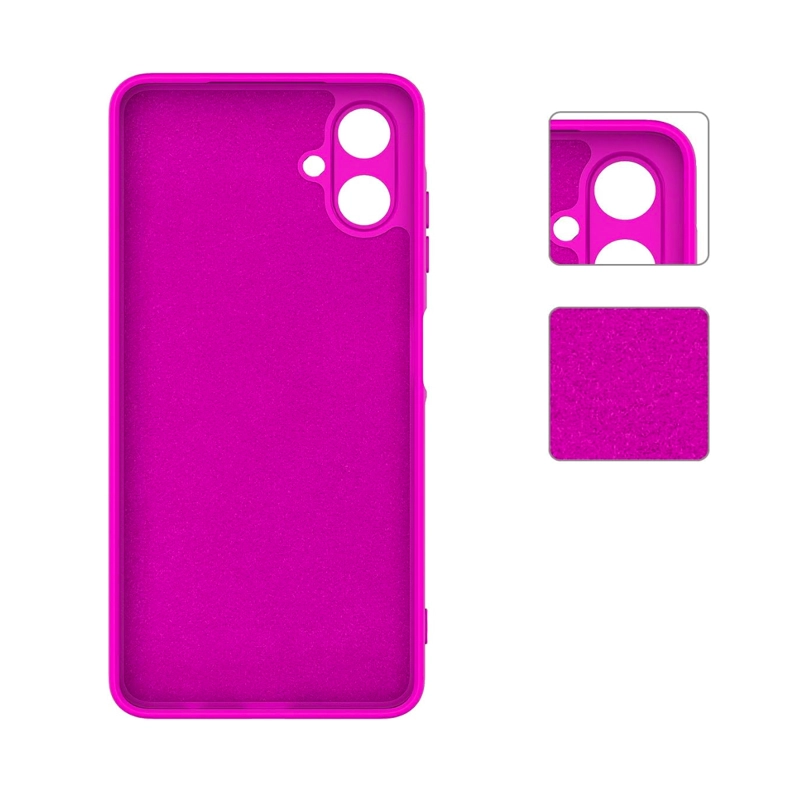 CARCASA COMPATIBLE CON SAMSUNG A07 GOMA FUCSIA - 2