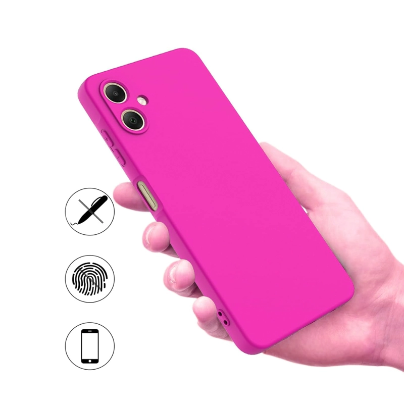 CARCASA COMPATIBLE CON SAMSUNG A07 GOMA FUCSIA - 3