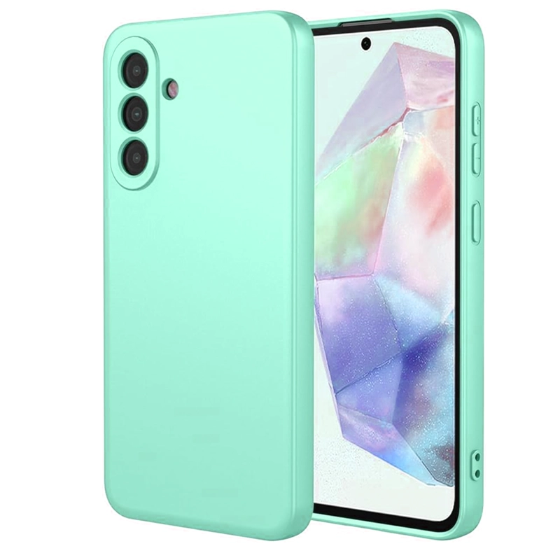 GENÉRICO CARCASA COMPATIBLE CON SAMSUNG A17 GOMA TURQUESA