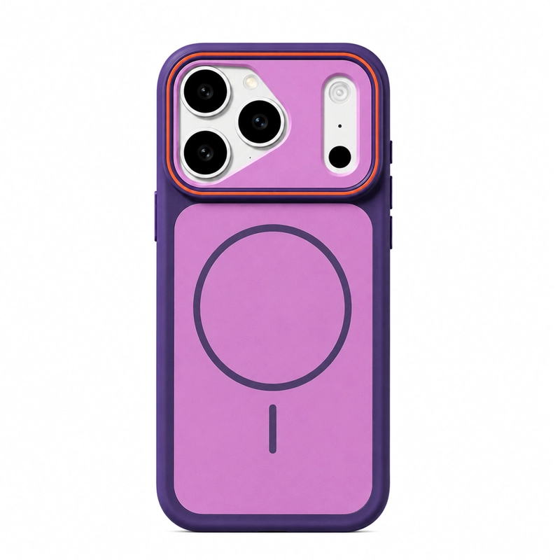 JOIGO CARCASA MATTE PARA IPHONE 17 PRO COMPATIBLE CON MAGSAFE MORADO