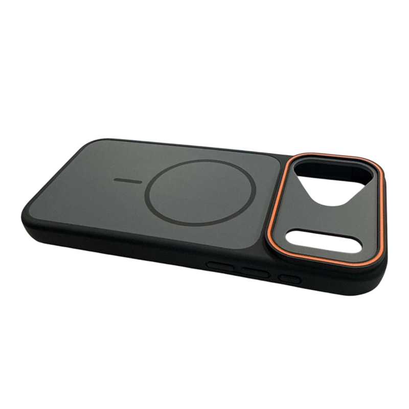 CARCASA MATTE PARA IPHONE 17 PRO COMPATIBLE CON MAGSAFE NEGRO - 2