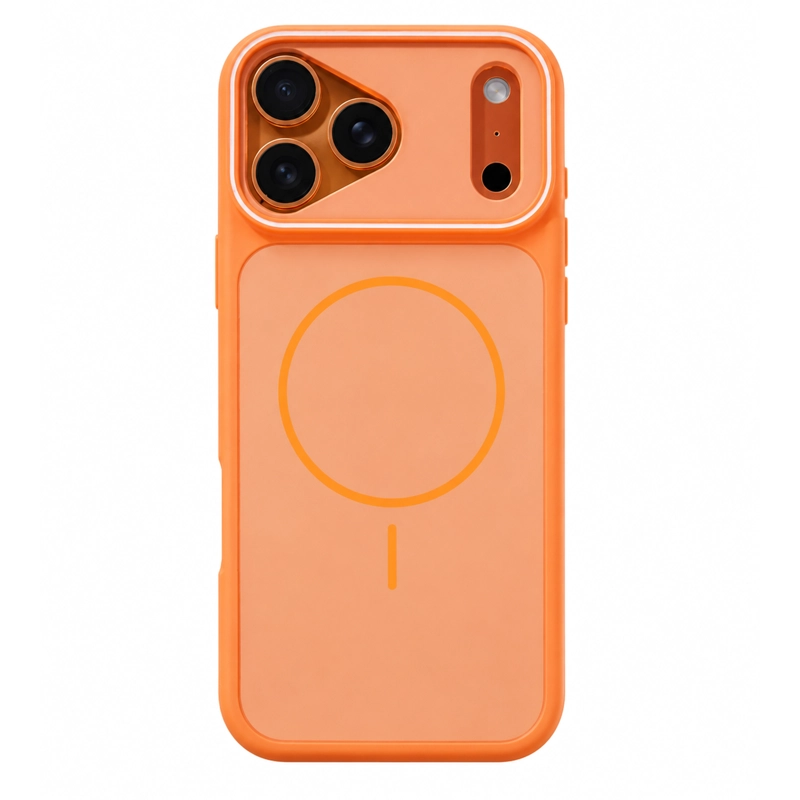 JOIGO CARCASA MATTE PARA IPHONE 17 PRO COMPATIBLE CON MAGSAFE NARANJA