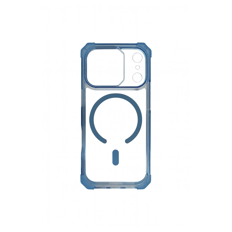 JOIGO CARCASA ANTISHOCK CLEAR PARA IPHONE 17 PRO MAGSAFE CELESTE