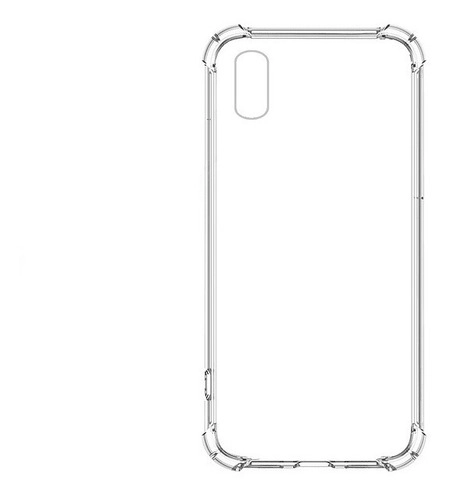 CARCASA PARA SAMSUNG A01 CORE TRANSPARENTE REFORZADO - 1
