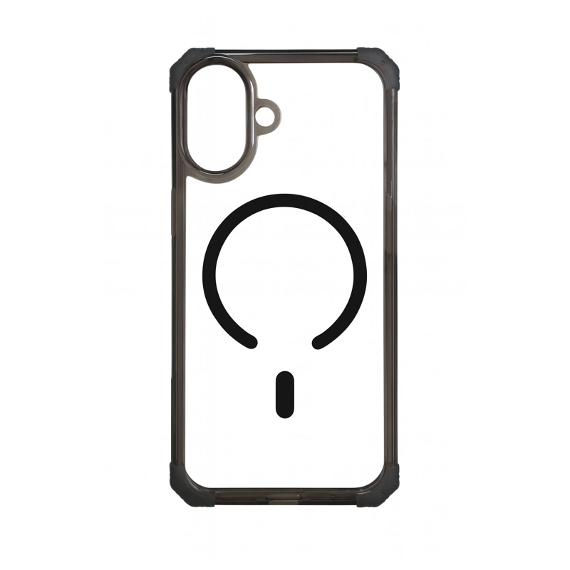 JOIGO CARCASA ANTISHOCK CLEAR PARA IPHONE 17 MAGSAFE NEGRO