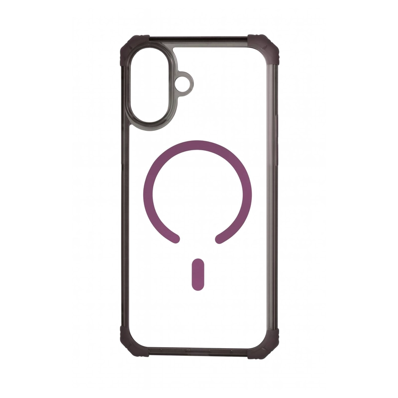 JOIGO CARCASA ANTISHOCK CLEAR PARA IPHONE 17 MAGSAFE LILA