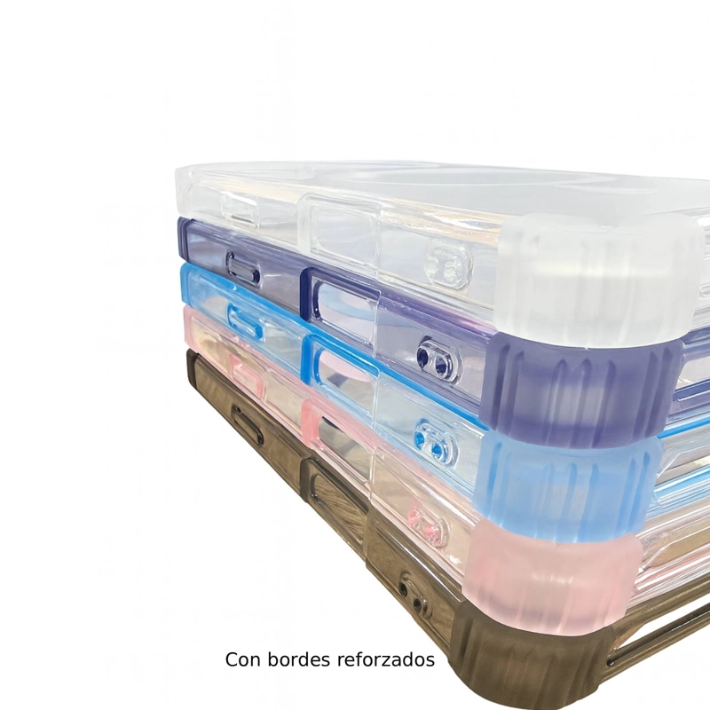 CARCASA ANTISHOCK CLEAR PARA IPHONE 17 MAGSAFE LILA - 2