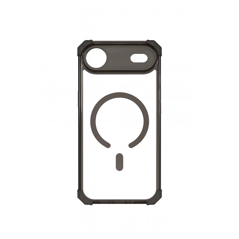 CARCASA ANTISHOCK CLEAR PARA IPHONE 17 AIR MAGSAFE NEGRO - 1