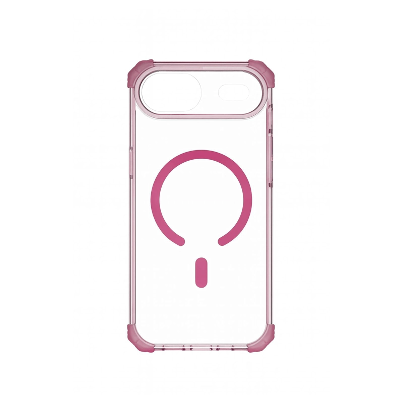 CARCASA ANTISHOCK CLEAR PARA IPHONE 17 AIR MAGSAFE ROSADO - 1