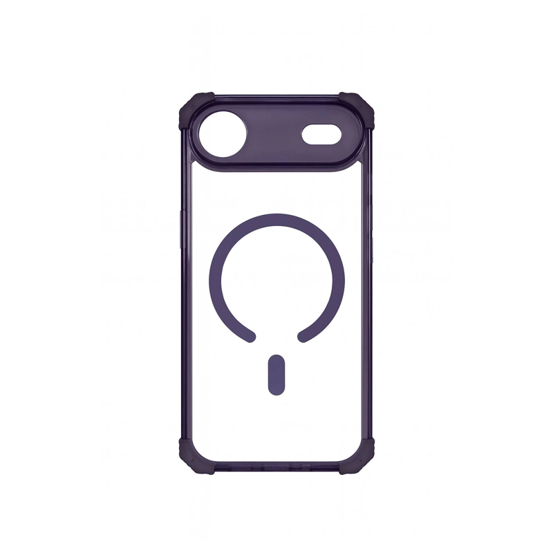 CARCASA ANTISHOCK CLEAR PARA IPHONE 17 AIR MAGSAFE LILA - 1
