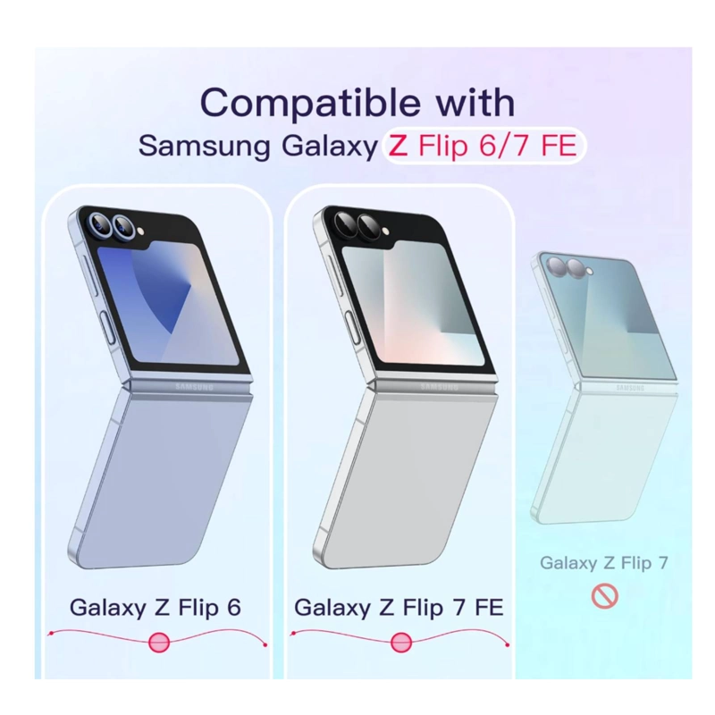 CARCASA TRANSPARENTE PARA SAMSUNG Z FLIP 7 FE MAGSAFE - 5
